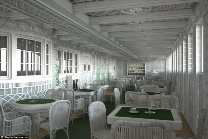 Illustration for article titled La réplica china del Titanic zarpará en el 2018, y su interior será idéntico al del original